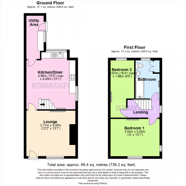 Floor Plan Image for 2 Bedroom Terraced House for Sale in Tomlinson Street, Horwich