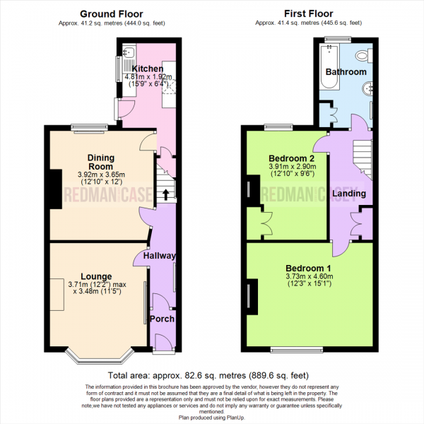 Floor Plan Image for 2 Bedroom Terraced House for Sale in Richmond Street, Horwich, Bolton