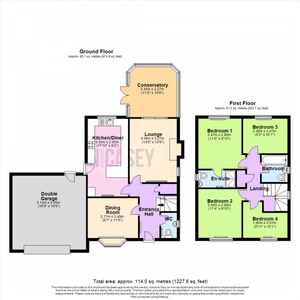 Floor Plan Image for 4 Bedroom Detached House for Sale in Midford Drive, Sharples, Bolton