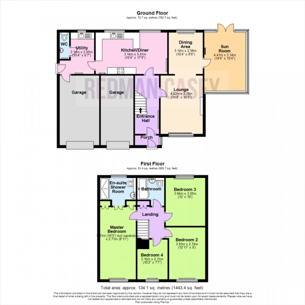 Floor Plan for 4 Bedroom Detached House for Sale in The Cheethams, Blackrod, Bolton, BL6, 5RR - OIRO &pound400,000
