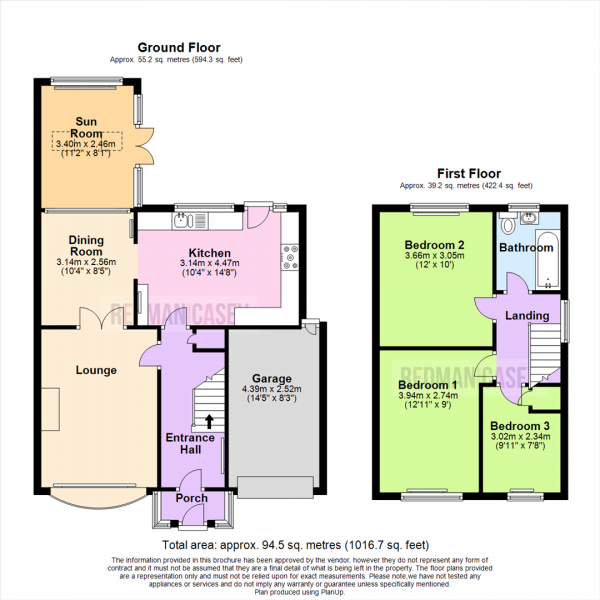 Floor Plan Image for 3 Bedroom Semi-Detached House for Sale in Eskdale Avenue, Blackrod, Bolton