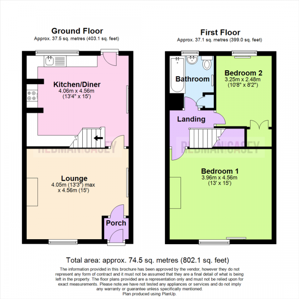 Floor Plan Image for 2 Bedroom Cottage for Sale in Blackburn Road, Egerton, Bolton