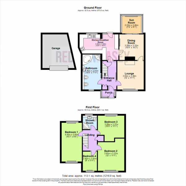 Floor Plan Image for 4 Bedroom Semi-Detached House for Sale in Melbourne Grove, Horwich, Bolton