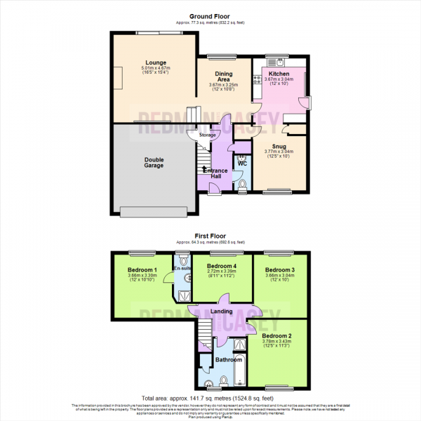 Floor Plan Image for 4 Bedroom Detached House for Sale in Braybrook Drive, Lostock