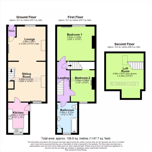 Floor Plan Image for 2 Bedroom Terraced House for Sale in George Street, Horwich