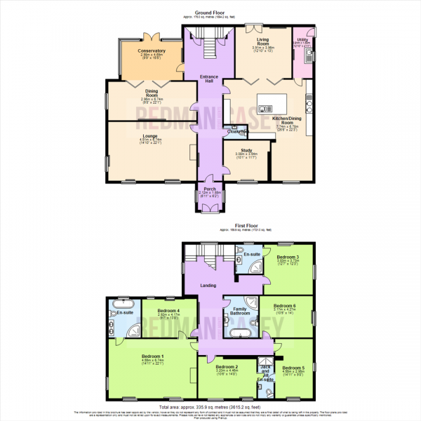 Floor Plan Image for 6 Bedroom Detached House to Rent in Moorside Road, Turton, Bolton