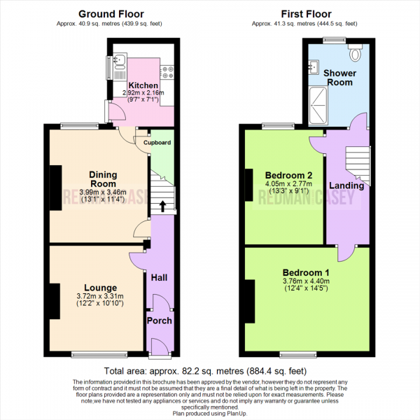 Floor Plan Image for 2 Bedroom Terraced House for Sale in Crown Lane, Horwich, Bolton