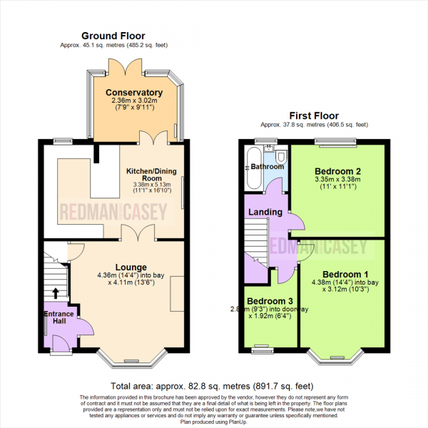 Floor Plan Image for 3 Bedroom Semi-Detached House for Sale in Crown Lane, Horwich, Bolton