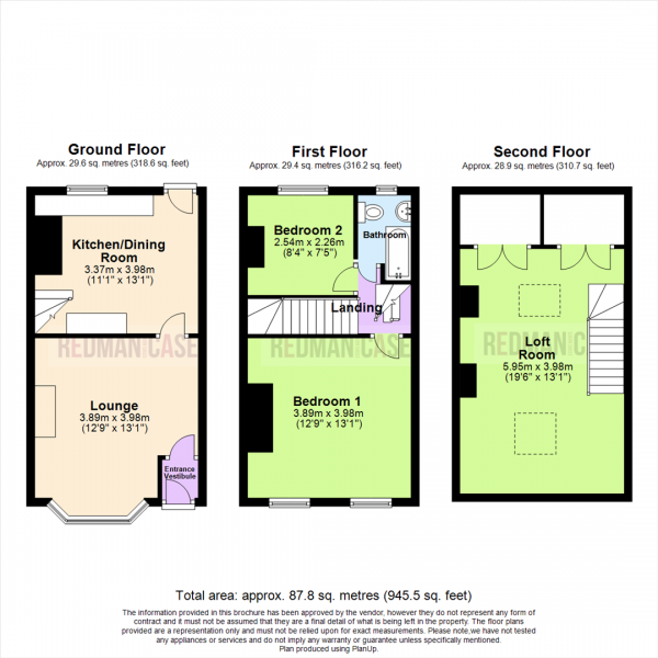 Floor Plan Image for 2 Bedroom Terraced House for Sale in Barlow Street, Horwich, Bolton