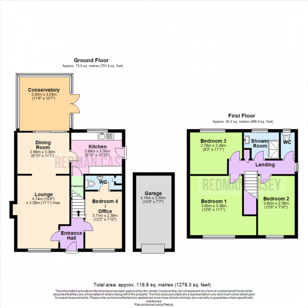 Floor Plan Image for 4 Bedroom Detached House for Sale in Fryent Close, Blackrod, Bolton