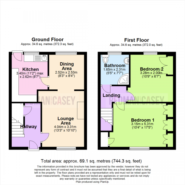 Floor Plan Image for 2 Bedroom Town House for Sale in Montserrat Road, Bolton