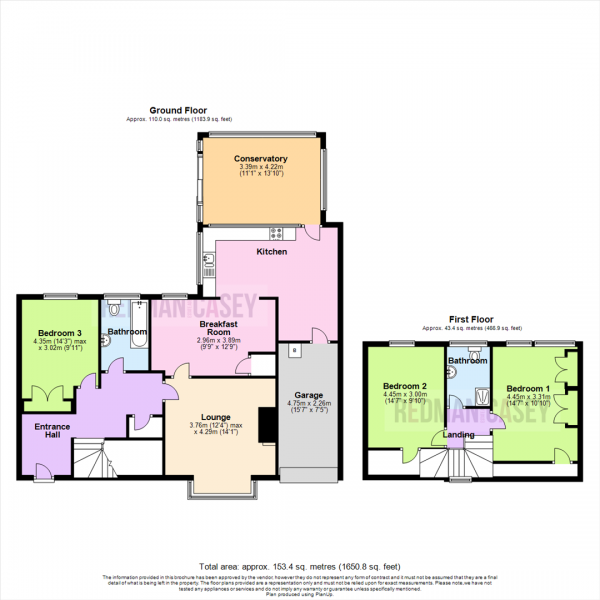 Floor Plan Image for 3 Bedroom Detached Bungalow for Sale in Station Road, Blackrod, Bolton