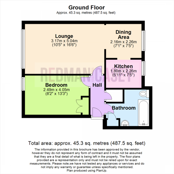 Floor Plan Image for 1 Bedroom Flat for Sale in Stocks Park Drive, Horwich, Bolton