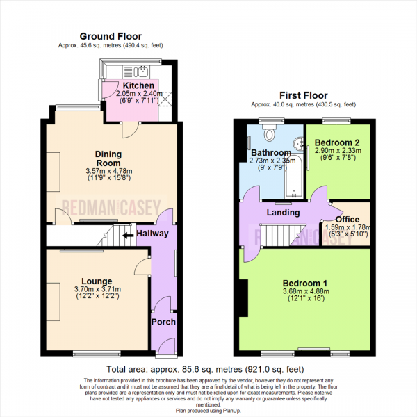 Floor Plan Image for 2 Bedroom Terraced House for Sale in St. Annes Road, Horwich, Bolton