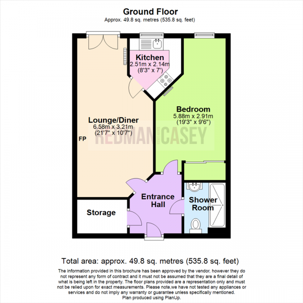 Floor Plan Image for 1 Bedroom Apartment for Sale in Chorley New Road, Horwich, Bolton