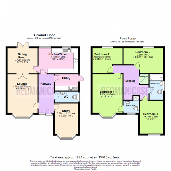 Floor Plan Image for 4 Bedroom Detached House for Sale in Higherbrook Close, Horwich, Bolton