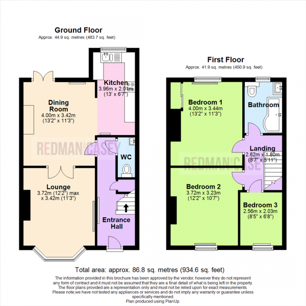 Floor Plan Image for 3 Bedroom Terraced House for Sale in Fox Street, Horwich, Bolton