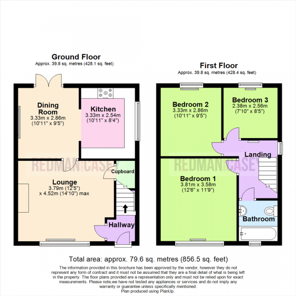 Floor Plan Image for 3 Bedroom Semi-Detached House for Sale in Nuttall Avenue, Horwich, Bolton