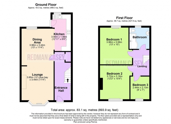 Floor Plan Image for 3 Bedroom Terraced House for Sale in Fox Street, Horwich, Bolton