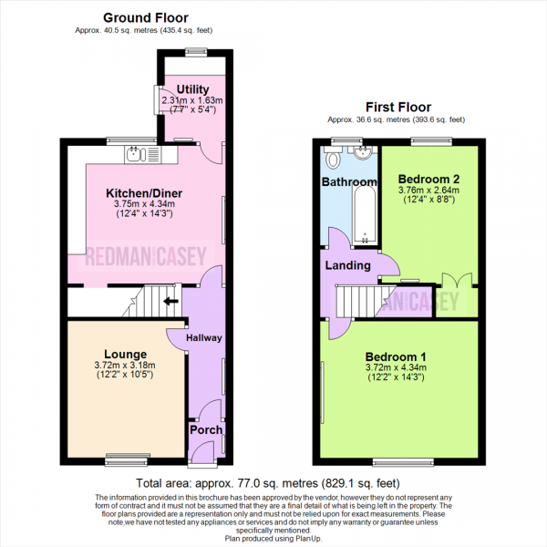 Floor Plan Image for 2 Bedroom Terraced House for Sale in Church Street, Westhoughton, Bolton