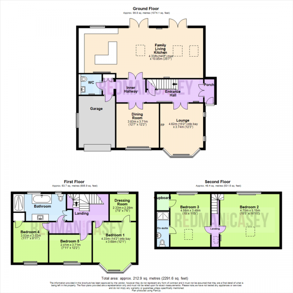 Floor Plan Image for 5 Bedroom Detached House for Sale in Old Vicarage Road, Horwich, Bolton