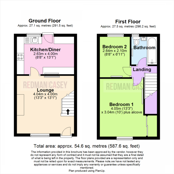 Floor Plan Image for 2 Bedroom Terraced House for Sale in St. Johns Road, Lostock, Bolton