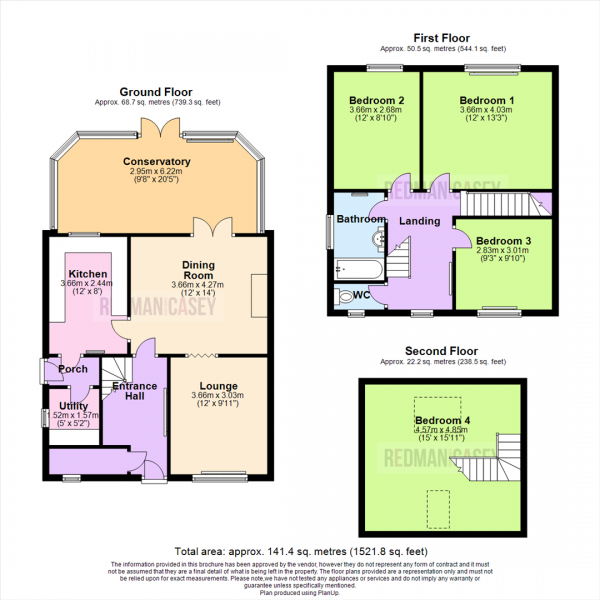 Floor Plan Image for 4 Bedroom Semi-Detached House for Sale in Old Lords Crescent, Horwich, Bolton