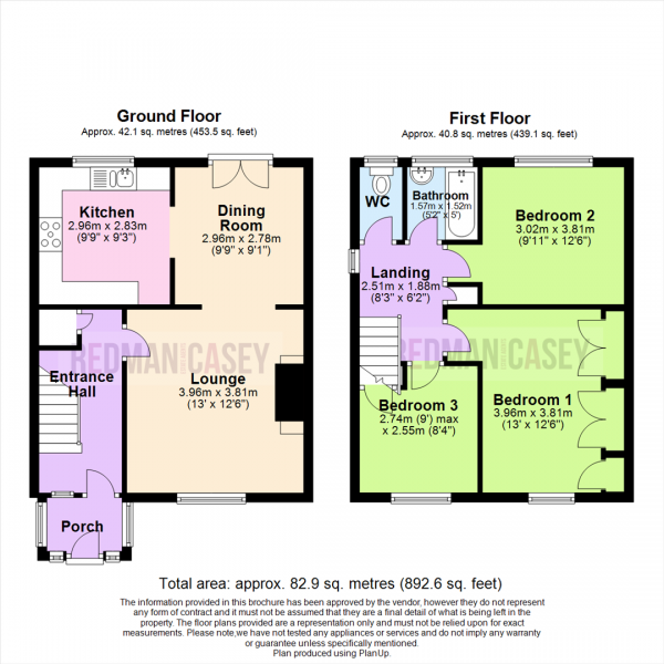 Floor Plan Image for 3 Bedroom Semi-Detached House for Sale in Beaumont Avenue, Horwich, Bolton