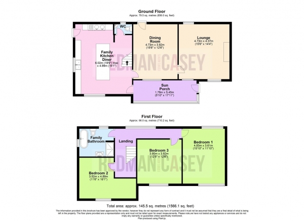 Floor Plan Image for 3 Bedroom Detached House for Sale in Hodgkinsons Fold Farm, Wilderswood, Horwich
