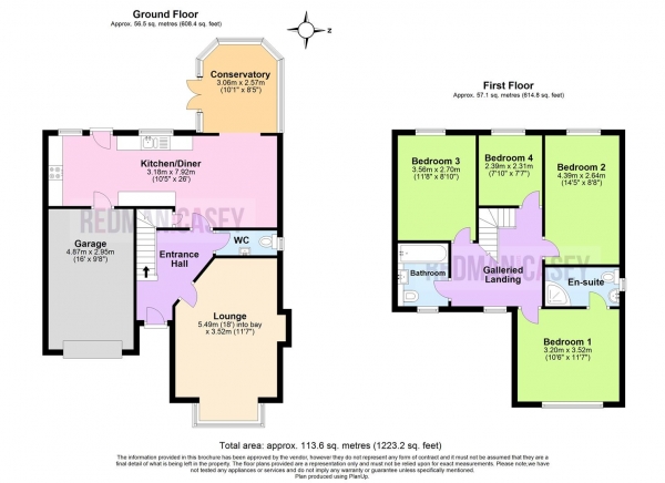 Floor Plan Image for 4 Bedroom Detached House for Sale in Avonhead Close, Horwich, Bolton