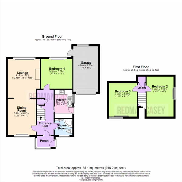Floor Plan Image for 3 Bedroom Semi-Detached Bungalow for Sale in Eskdale Avenue, Blackrod, Bolton