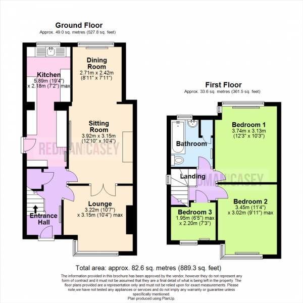 Floor Plan Image for 3 Bedroom Semi-Detached House for Sale in Chorley New Road, Lostock, Bolton