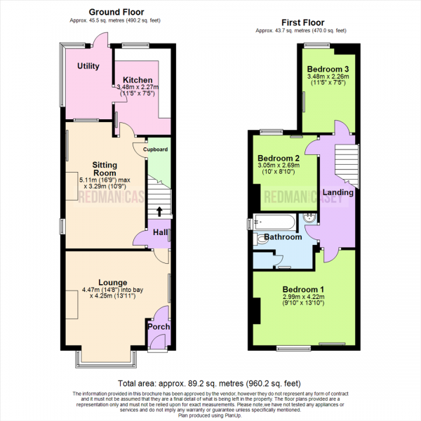 Floor Plan Image for 3 Bedroom End of Terrace House for Sale in Tonge Moor Road,  Tonge Moor, Bolton