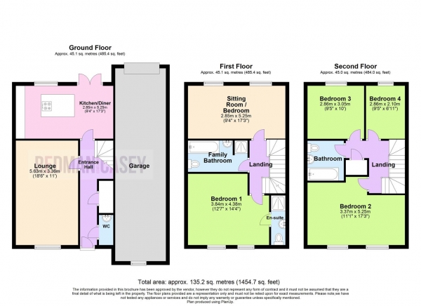 Floor Plan Image for 4 Bedroom Town House for Sale in Marchwood Close, Blackrod, Bolton