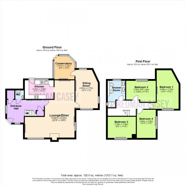 Floor Plan Image for 4 Bedroom Detached House for Sale in Douglas Avenue, Horwich, Bolton