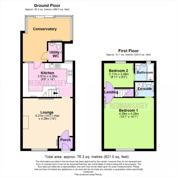 Floor Plan Image for 2 Bedroom Cottage for Sale in Boot Lane, Doffcocker, Bolton