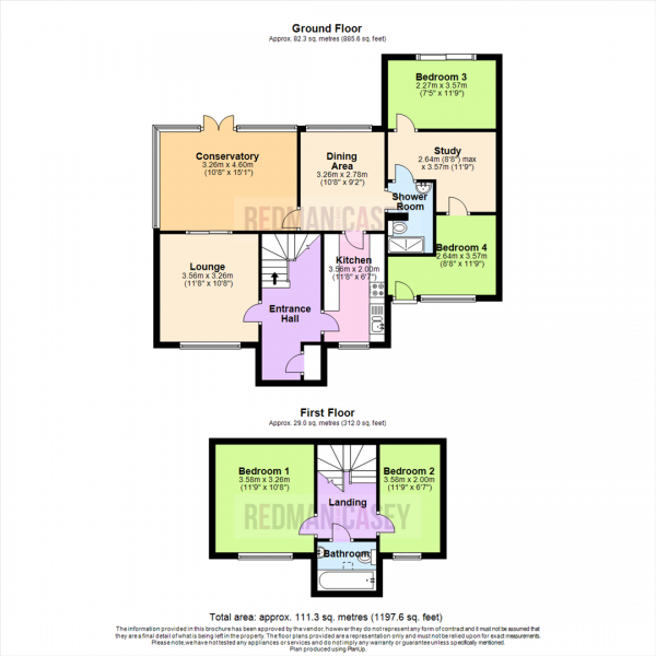 Floor Plan Image for 4 Bedroom Detached House for Sale in Wisbeck Road, Tonge Park, Bolton