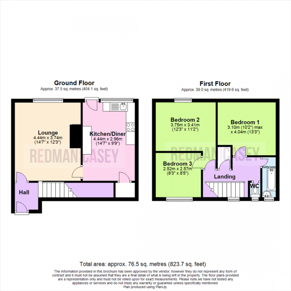 Floor Plan Image for 3 Bedroom Terraced House for Sale in Manchester Road, Blackrod, Bolton