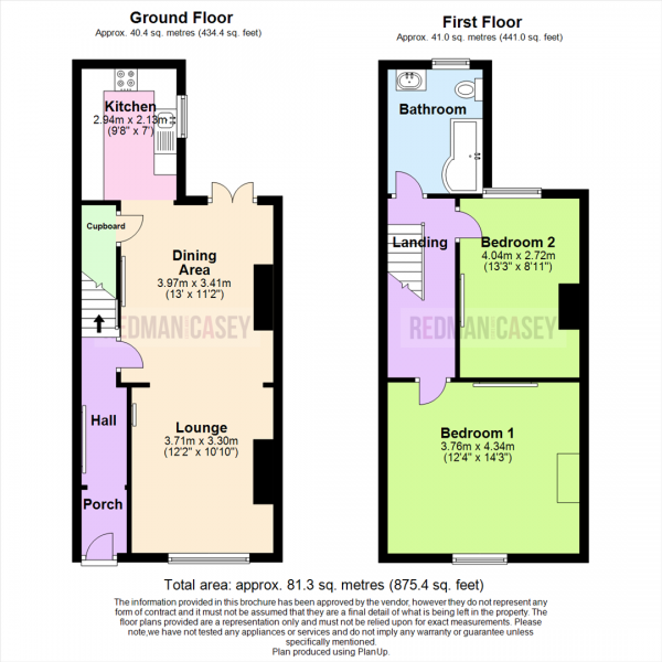 Floor Plan Image for 2 Bedroom Terraced House for Sale in Crown Lane, Horwich