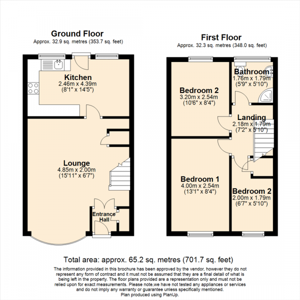 Floor Plan Image for 3 Bedroom Town House for Sale in Chiltern Close, Horwich, Bolton