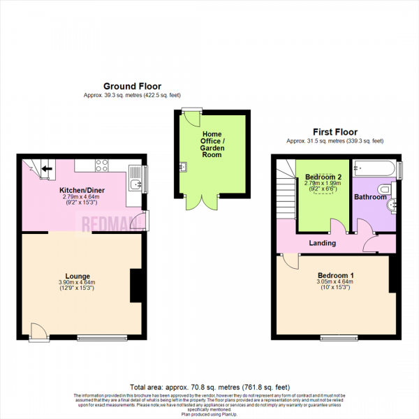 Floor Plan Image for 2 Bedroom Cottage for Sale in Lee Lane, Horwich, Bolton