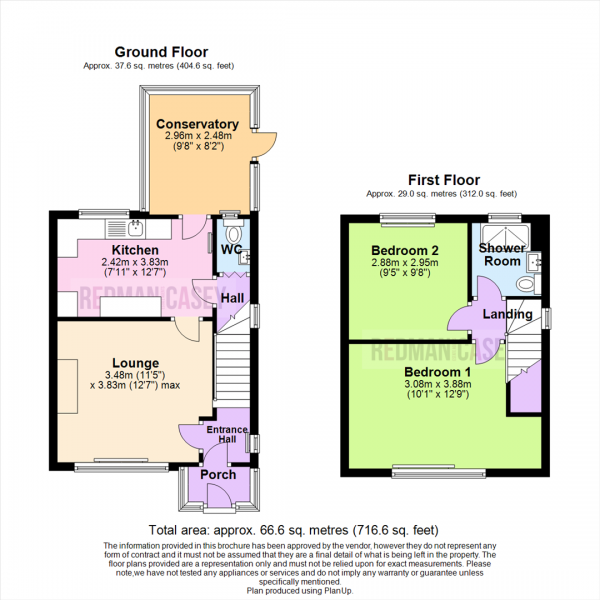 Floor Plan Image for 2 Bedroom Semi-Detached House for Sale in Hope Street North, Horwich, Bolton