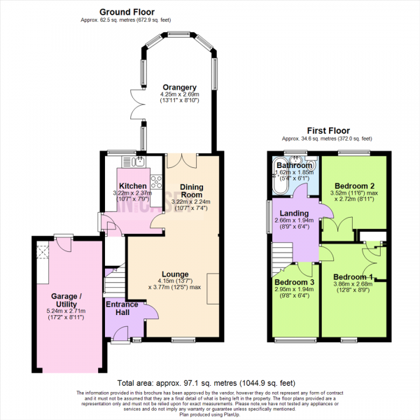 Floor Plan Image for 3 Bedroom Detached House for Sale in Kensington Drive, Horwich, Bolton