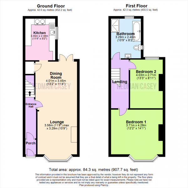 Floor Plan Image for 2 Bedroom Terraced House for Sale in Lake View, Crown Lane, Horwich, Bolton