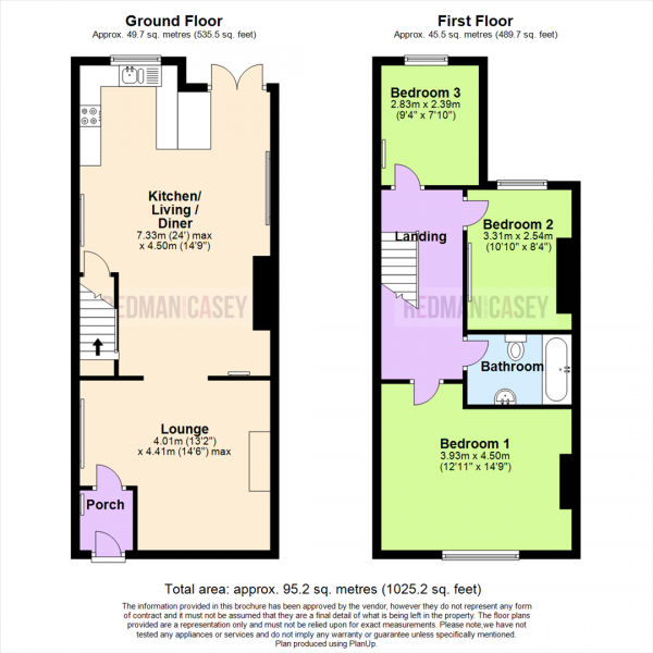 Floor Plan Image for 3 Bedroom Terraced House for Sale in Chorley New Road, Horwich, Bolton