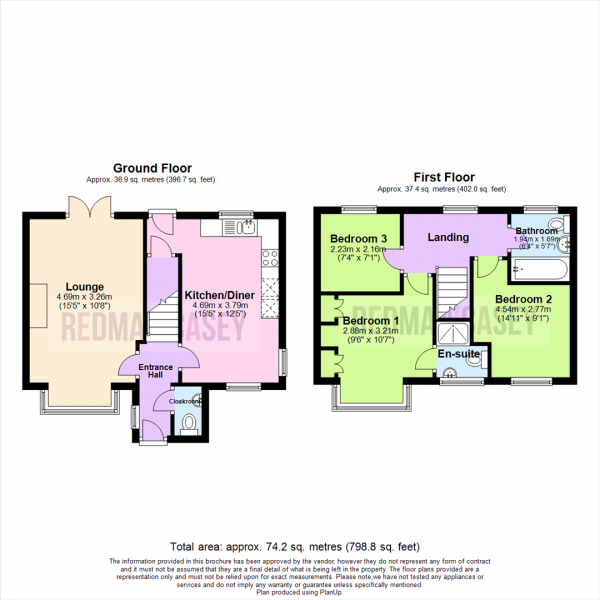 Floor Plan Image for 3 Bedroom Detached House for Sale in Gresley Avenue, Horwich, Bolton