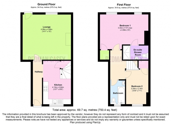 Floor Plan Image for 2 Bedroom Terraced House to Rent in George Street, Horwich, Bolton