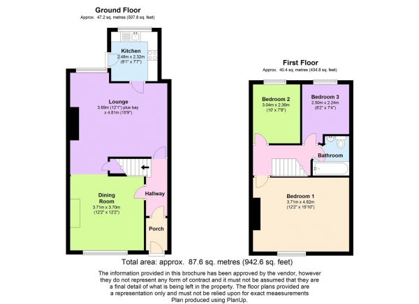 Floor Plan for 3 Bedroom Terraced House for Sale in Pioneer Street, Horwich, BL6, 7DP - OIRO &pound150,000