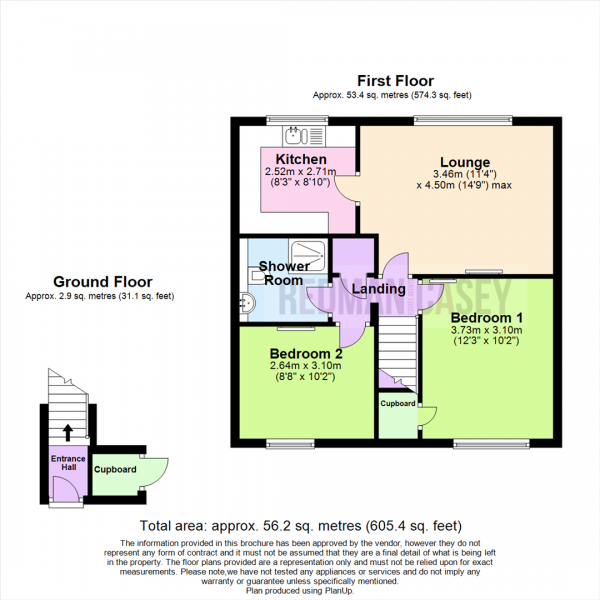 Floor Plan Image for 2 Bedroom Flat for Sale in Greenbarn Way, Blackrod