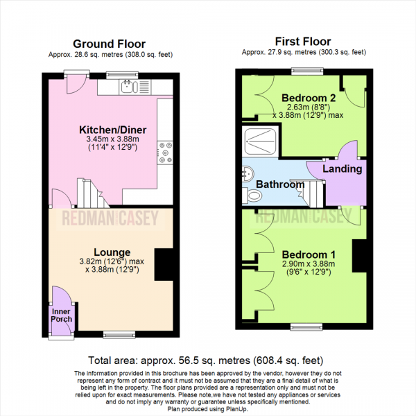 Floor Plan Image for 2 Bedroom Terraced House for Sale in Gooch Street, Horwich, Bolton